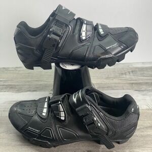 Serfas Black Mountain Bike Cycling Shoes Mens 7 Womens 8.5 EUR 38 SPD Cleats